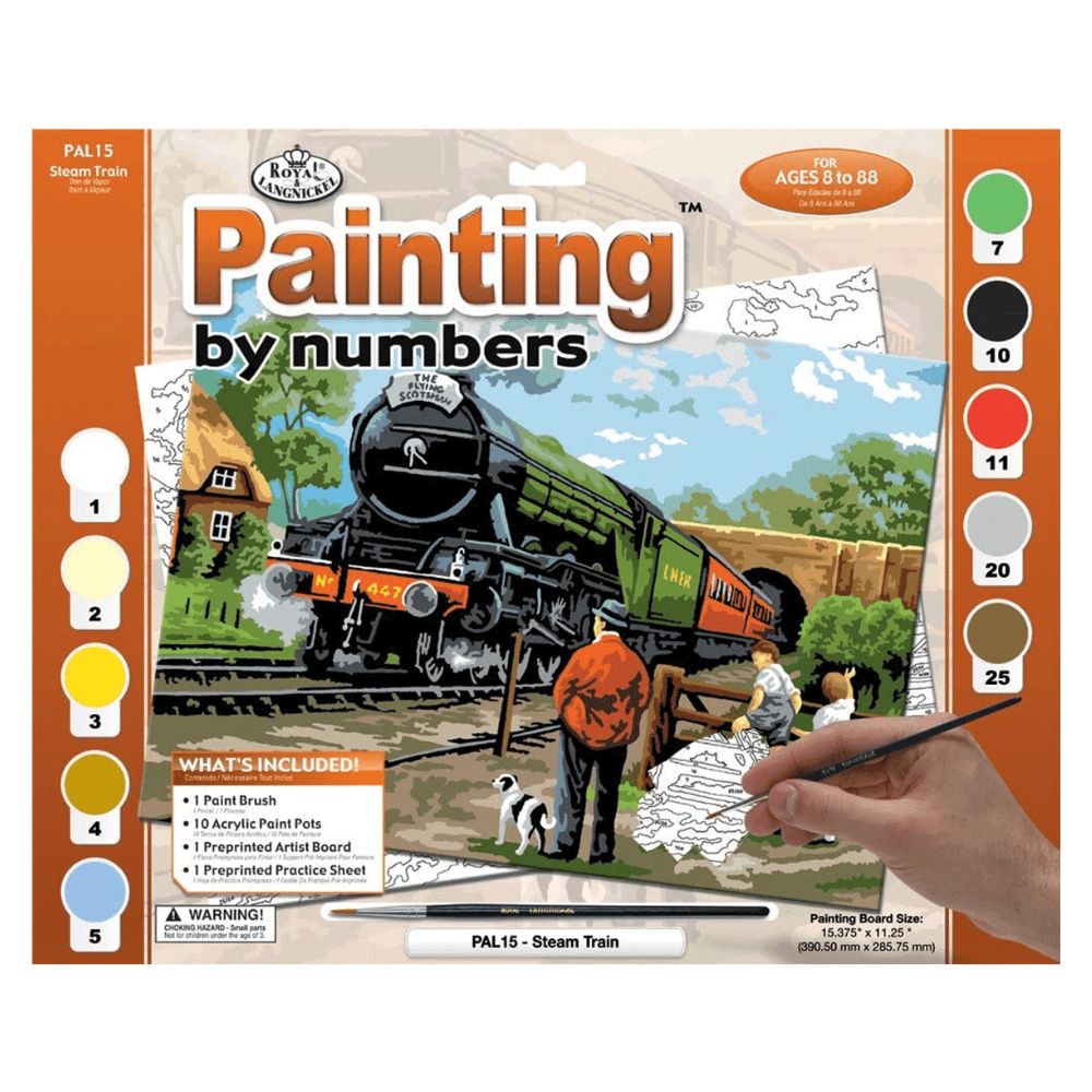 Painting By Numbers Steam Train