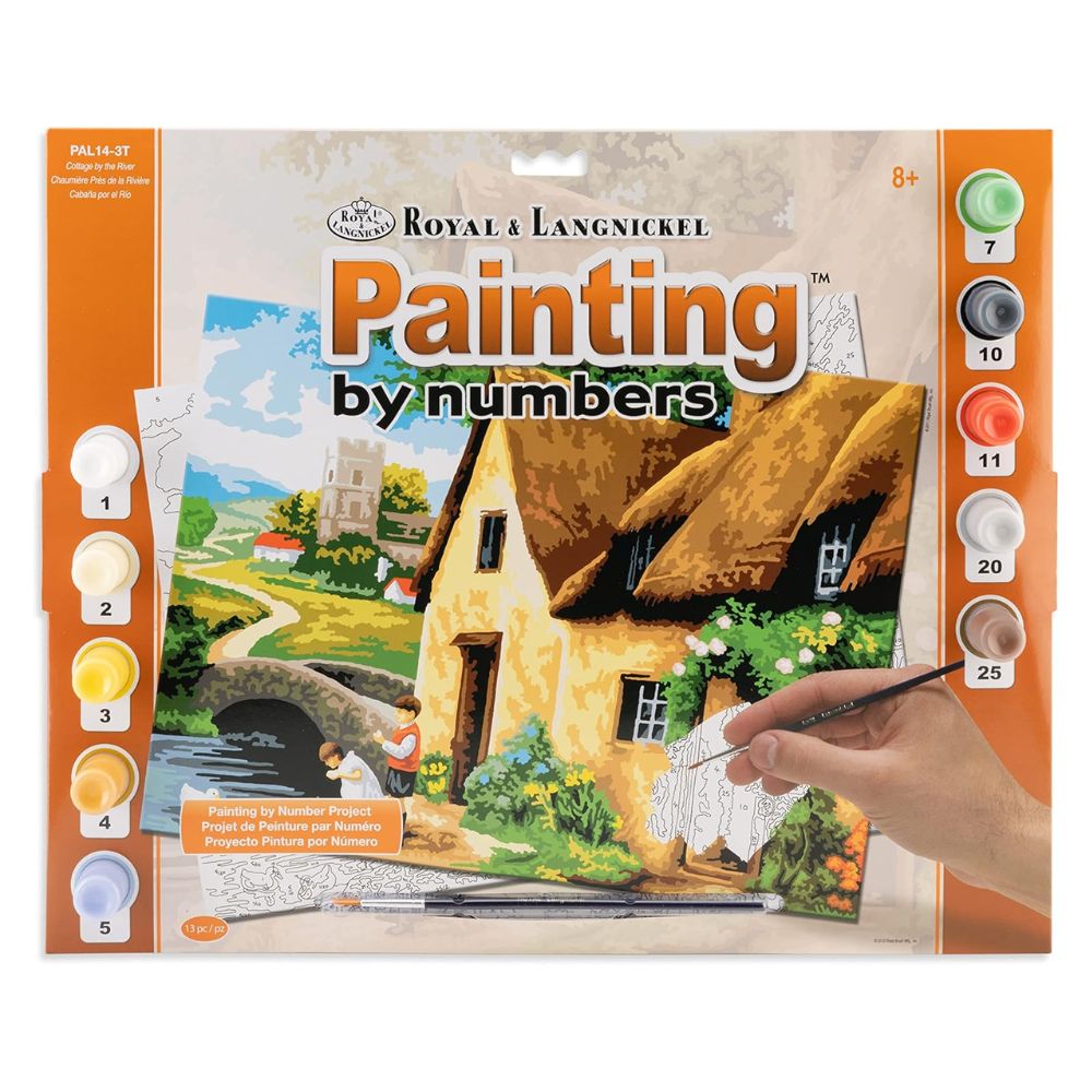 Royal & Langnickel Cottage by the River Painting by Numbers Kit