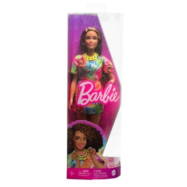 Barbie Fashionistas Doll #201 in Graffiti Print Shirt-Dress