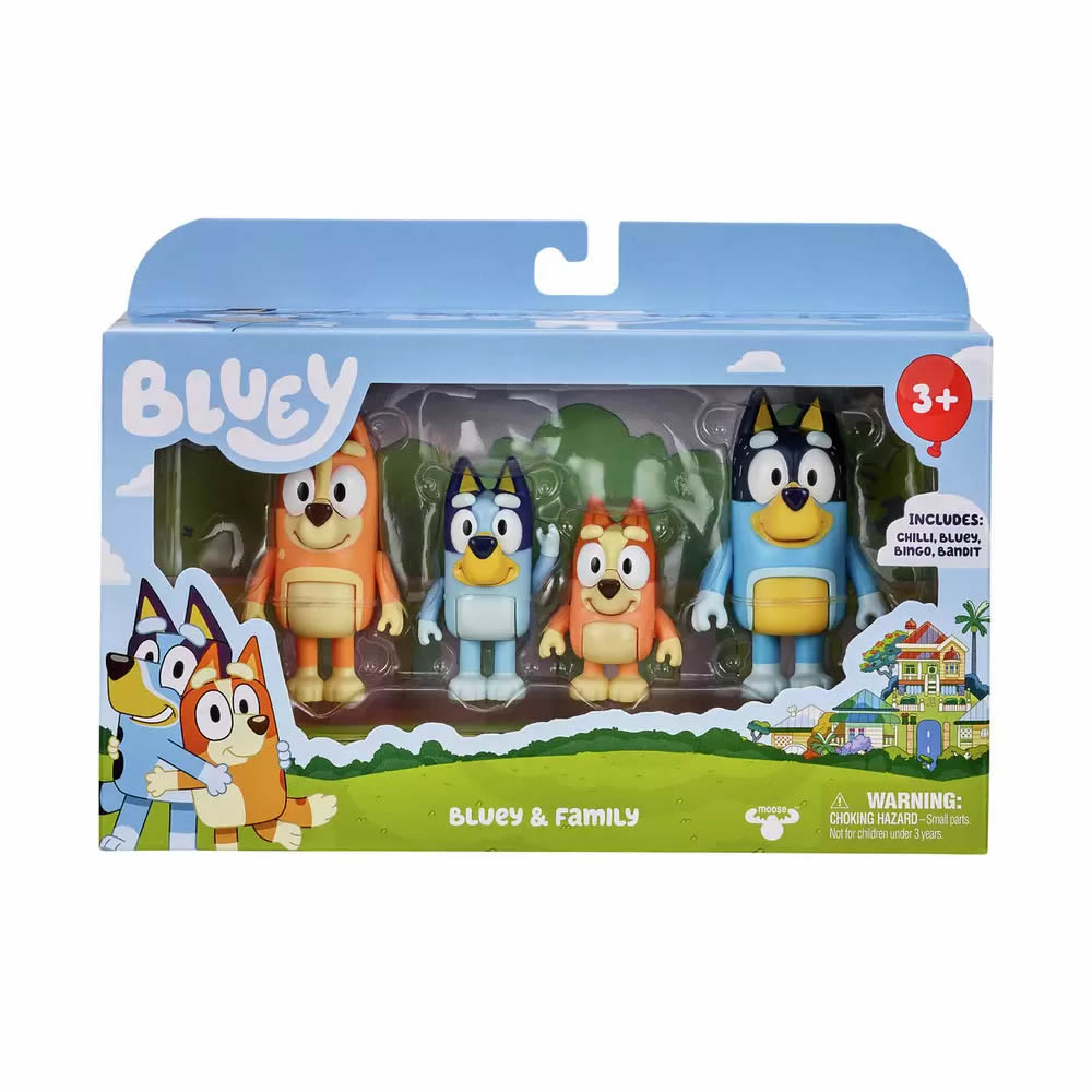 Bluey Family 4 Figure Pack