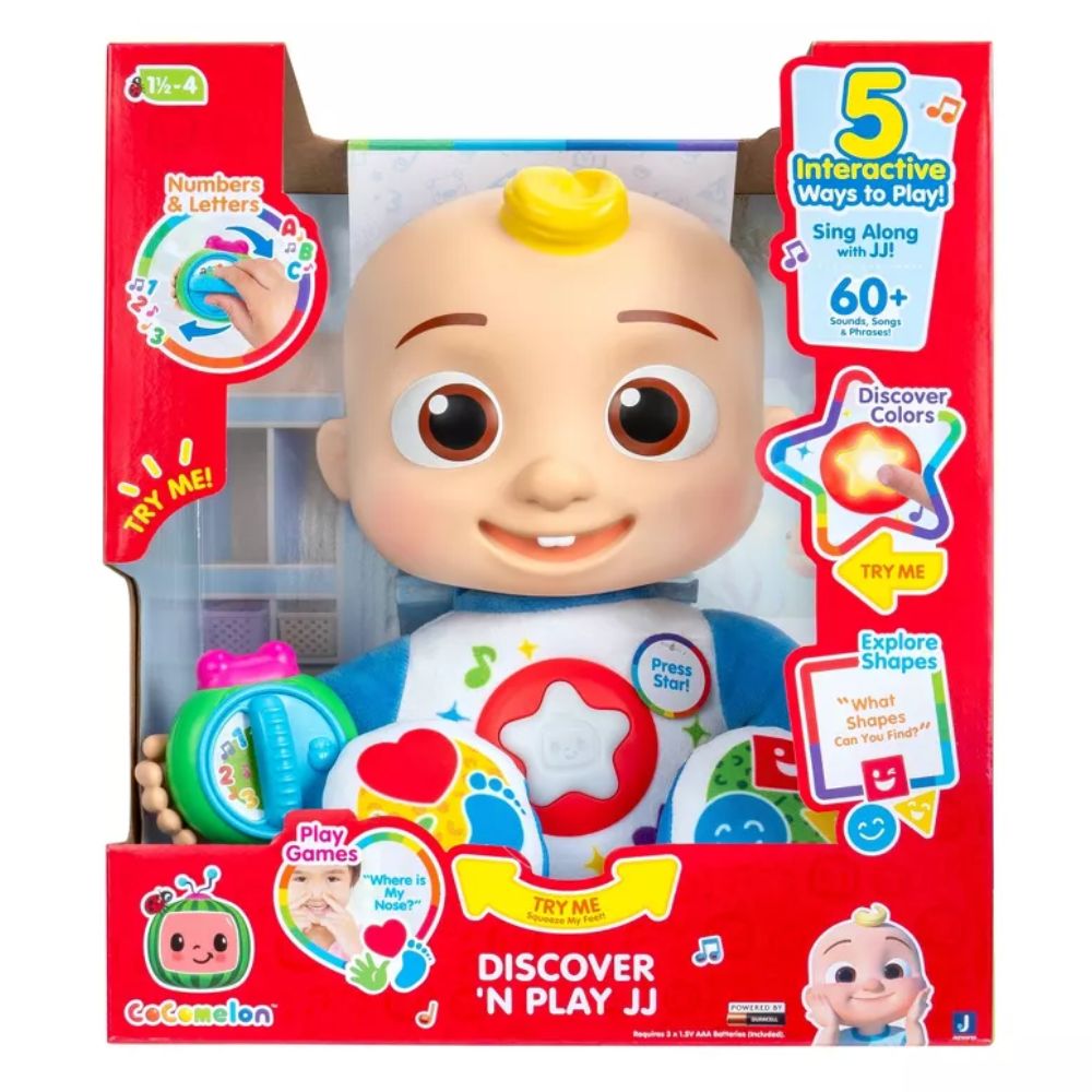 Cocomelon Discover 'n Play JJ Plush