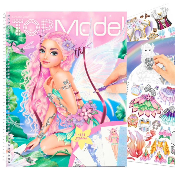 Create Your TOPModel Colouring Book Fantasy