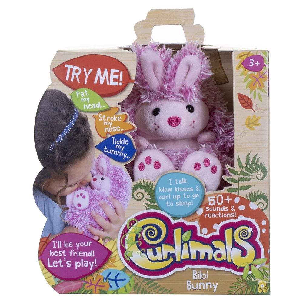 Curlimals Bibi the Bunny Interactive Soft Toy