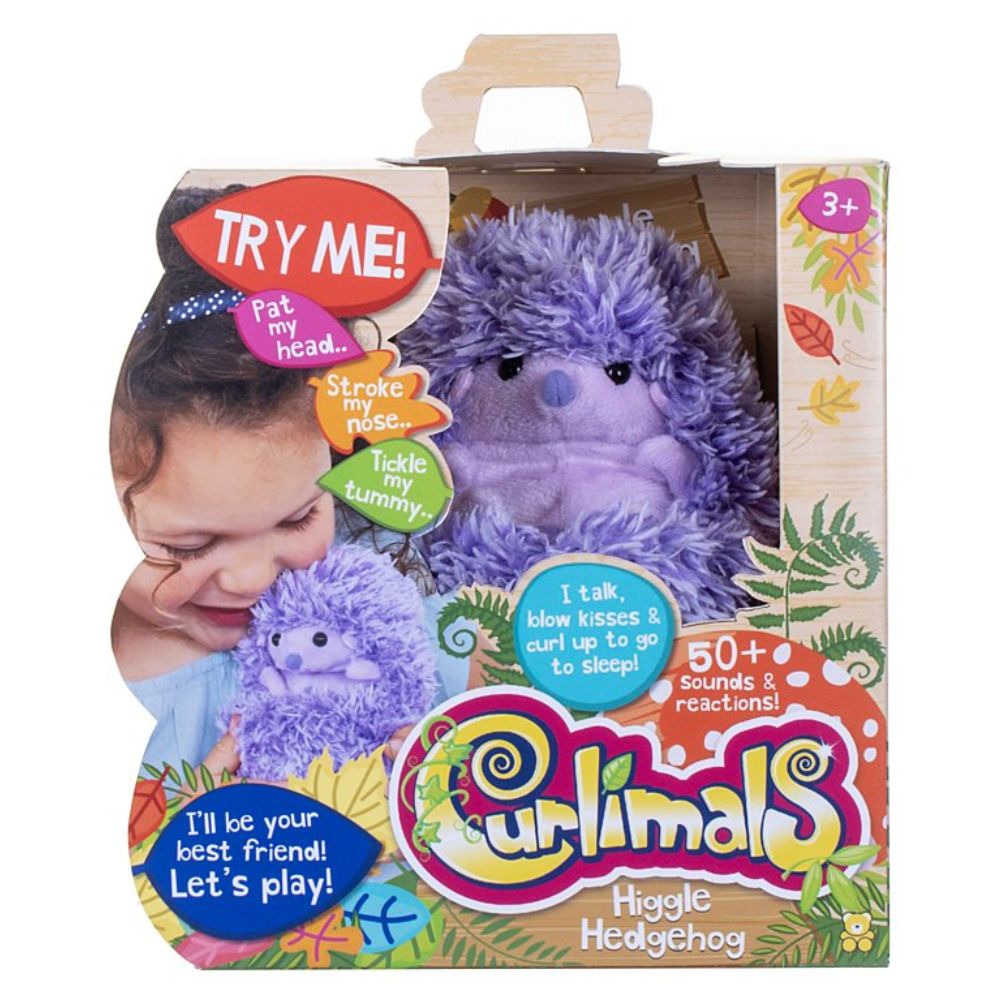 Curlimals Higgle the Hedgehog Interactive Soft Toy