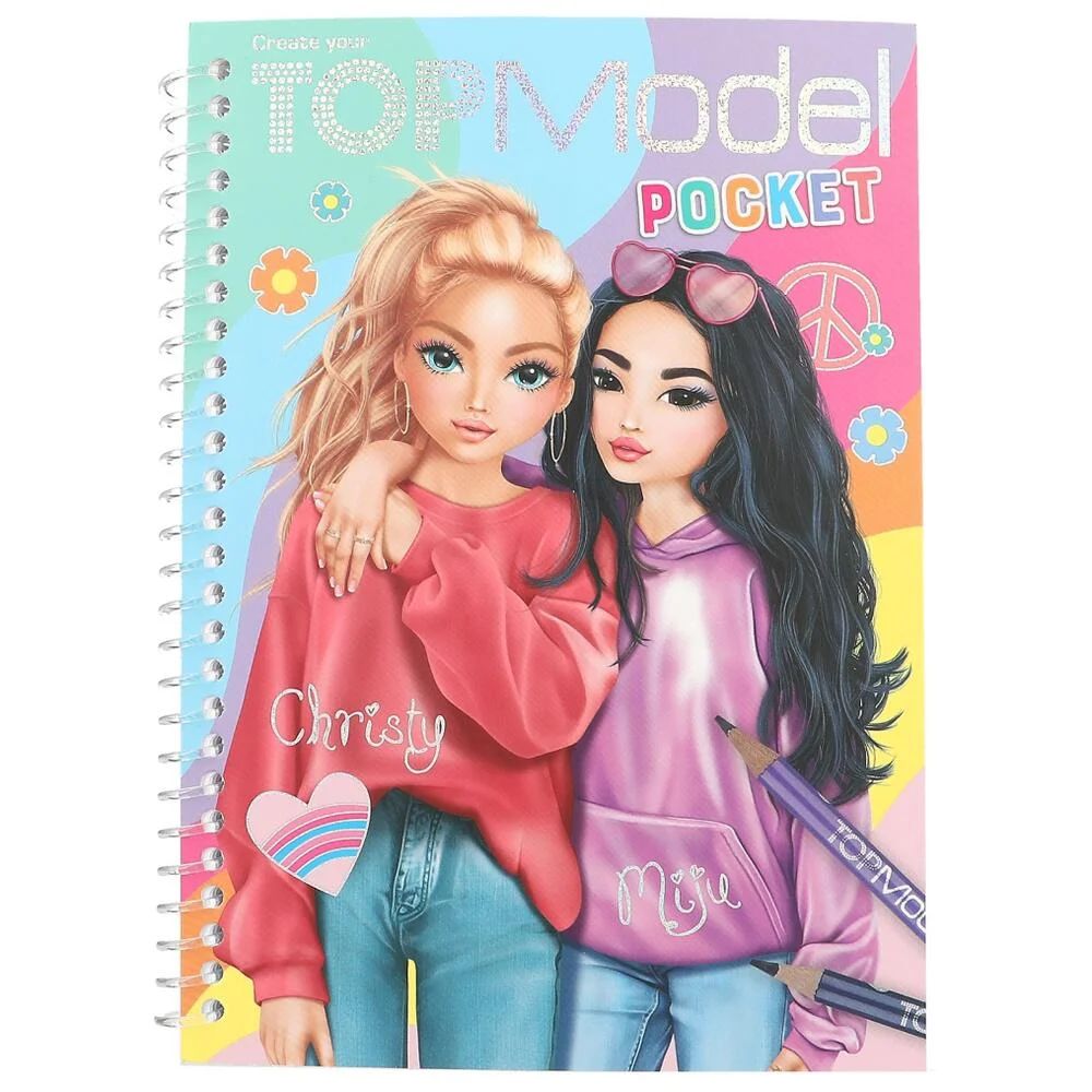 Depesche TOPModel Pocket Colouring Book CHRISTY & MIJU