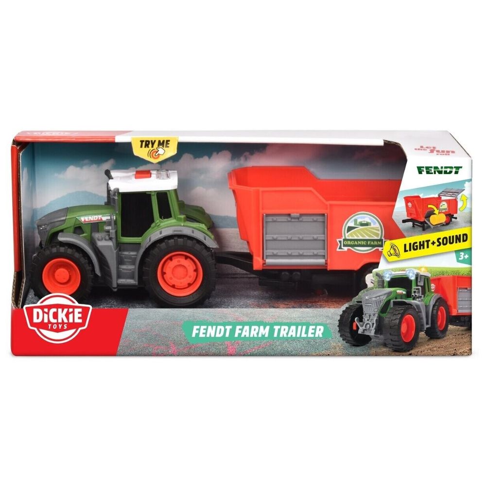 Dickie Fendt Tractor and Trailer with Lights & Sounds