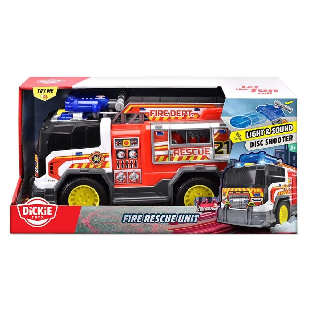 Dickie Toys Fire Rescue Unit with Light and Sound