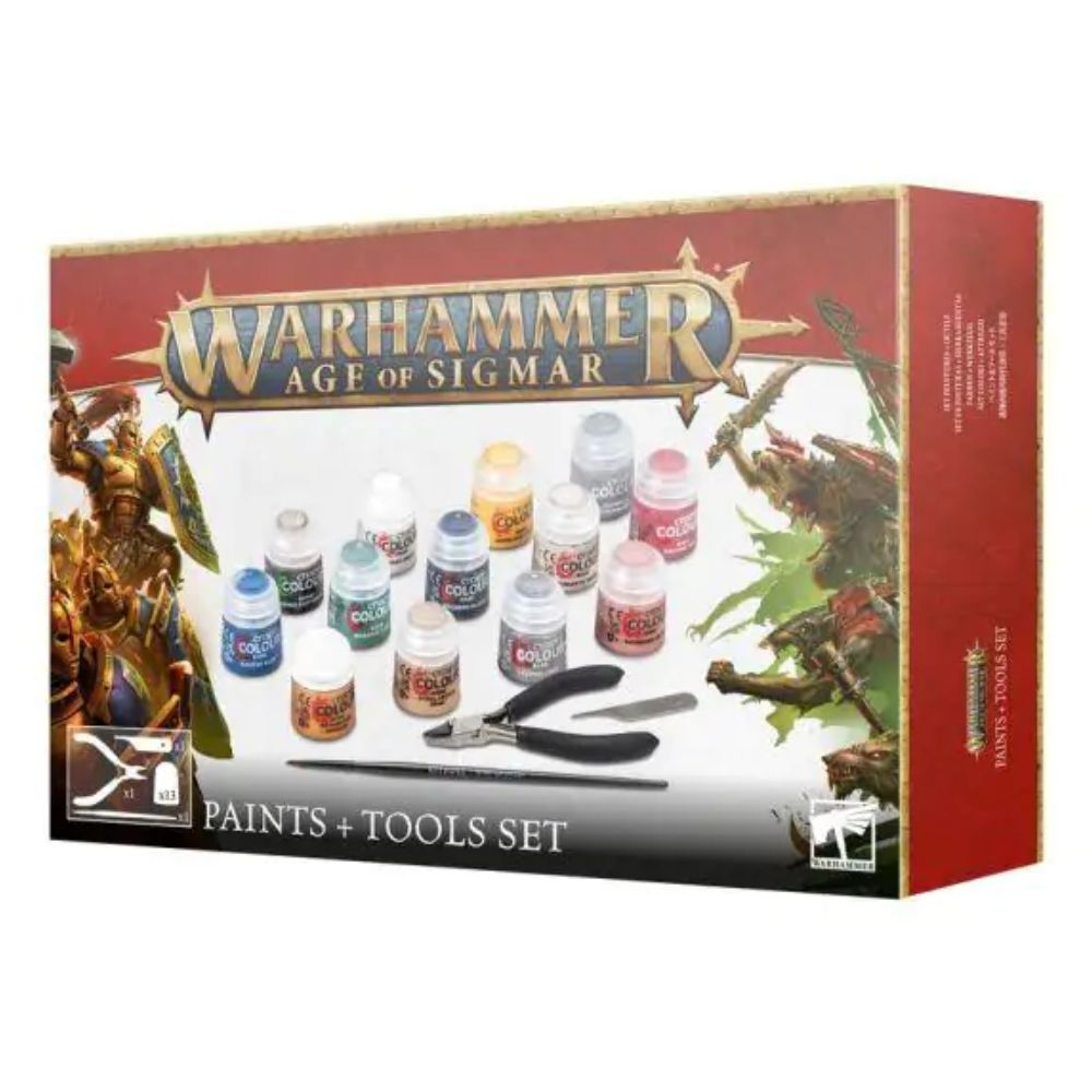 Games Workshop Age of Sigmar: Paint and Tool Set