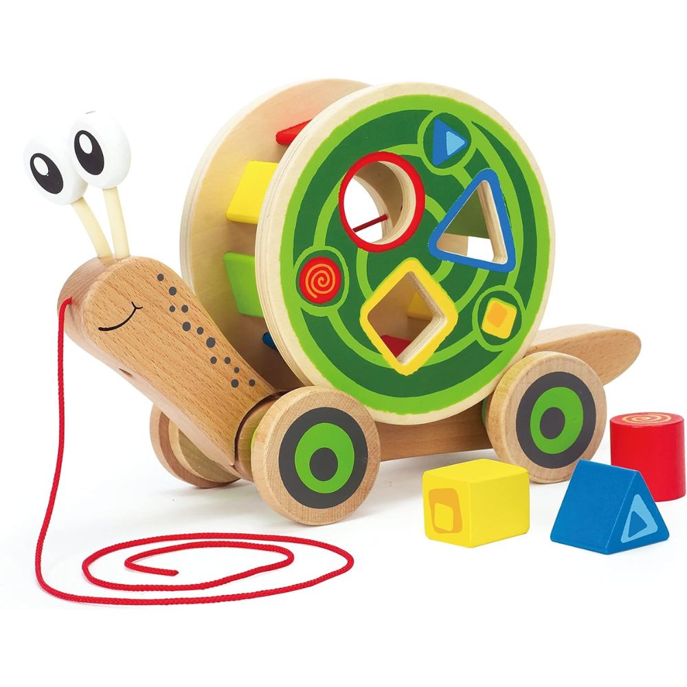 Hape Walk-A-Long Snail Pull Toy