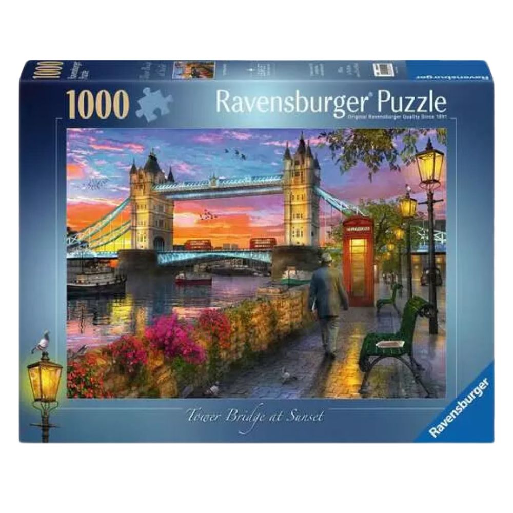 Ravensburger Jigsaw Puzzle Tower Bridge at Sunset - 1000 Pieces Puzzle