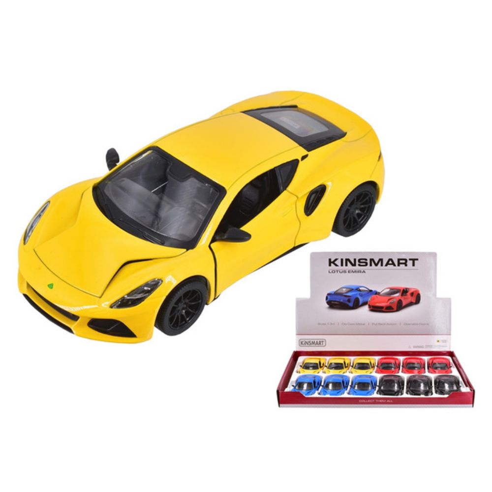 Die-Cast 1:34 Lotus Emira Car (Assorted Colours - One Supplied)