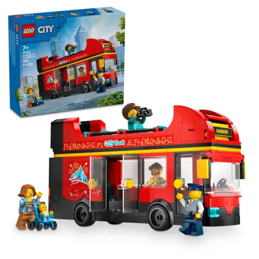 LEGO 60407 Red Double-Decker Sightseeing Bus