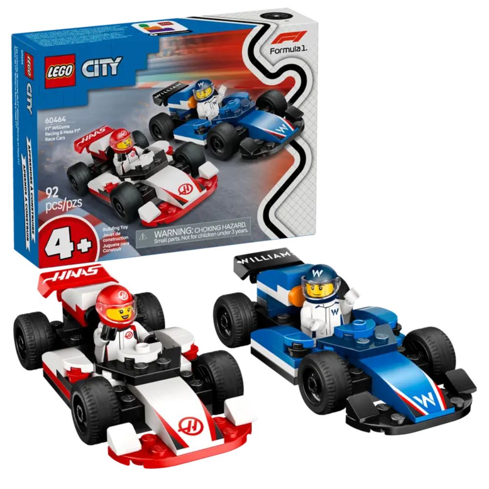 LEGO 60464 F1 Williams Racing & Haas F1 Race Cars