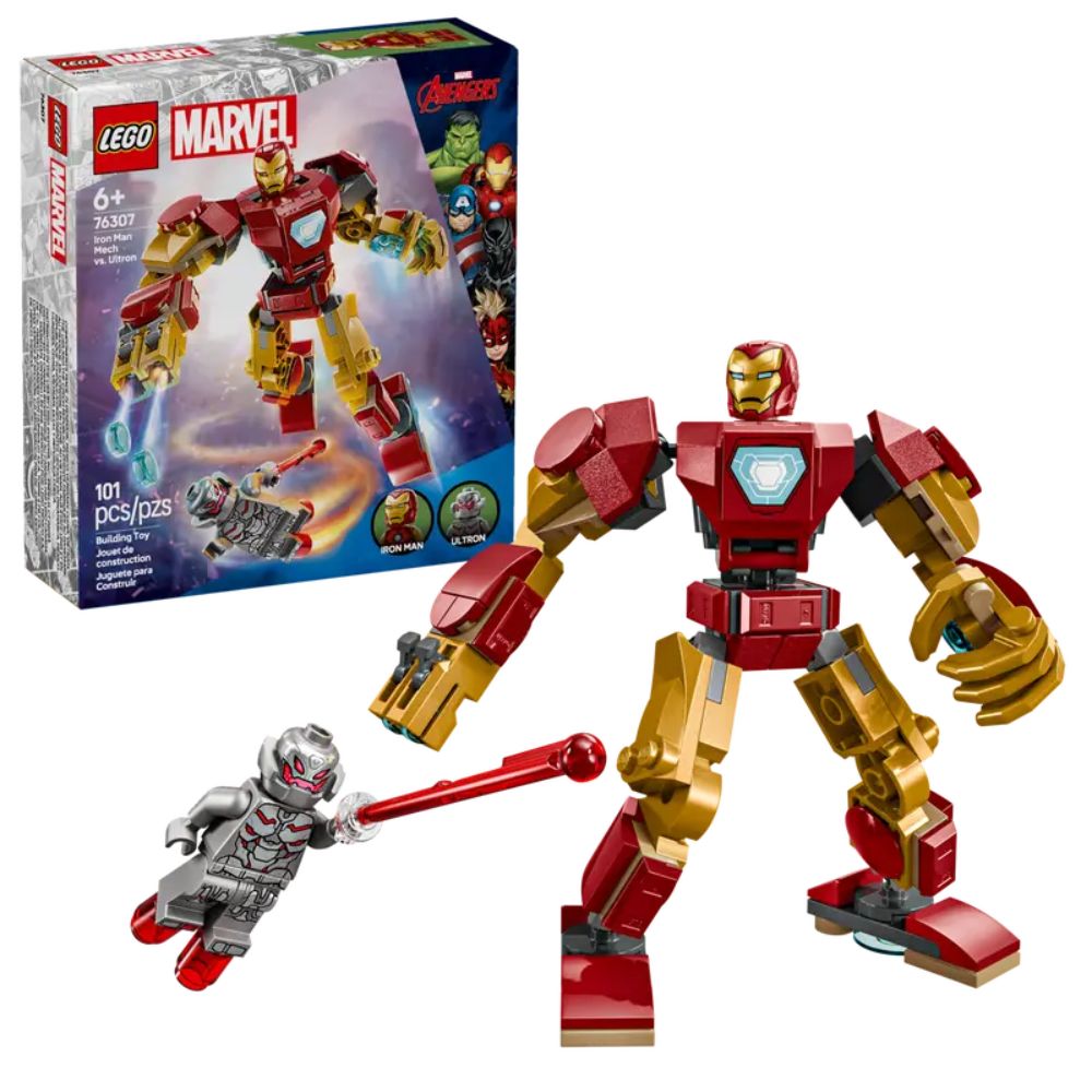 LEGO 76307 Marvel Iron Man Mech vs. Ultron Building