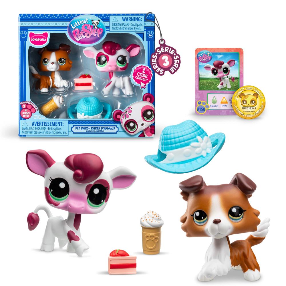 Littlest Pet Shop Series 3 Cowabunga Pet Pair