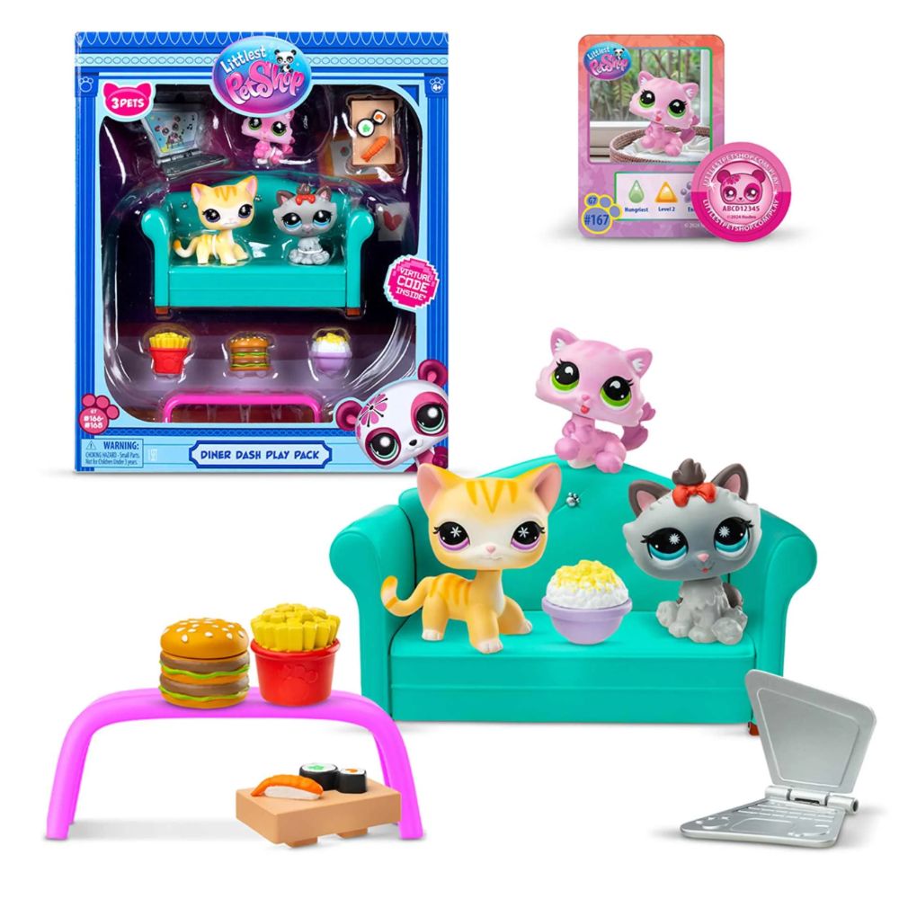 Littlest Pet Shop Series 3 Diner Dash Play Pack