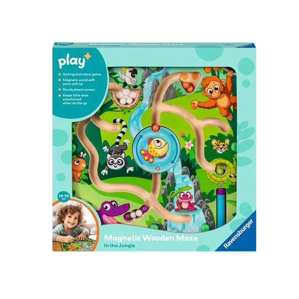 Magnetic Wooden Maze In the Jungle