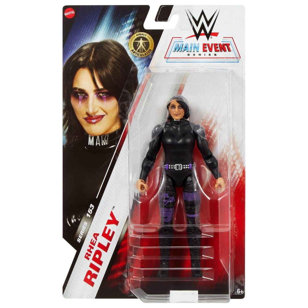 Mattel WWE Rhea Ripley Action Figure Main Event Series #153