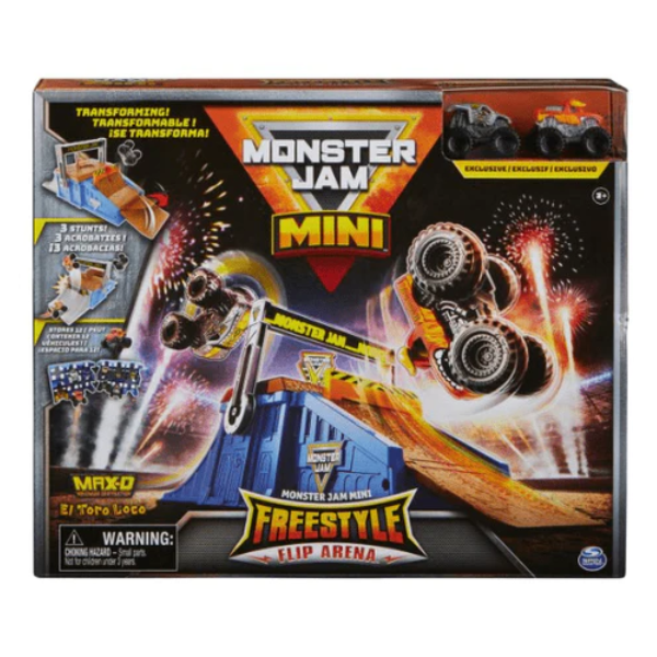 Monster Jam: Mini Freestyle Flip Arena Playset