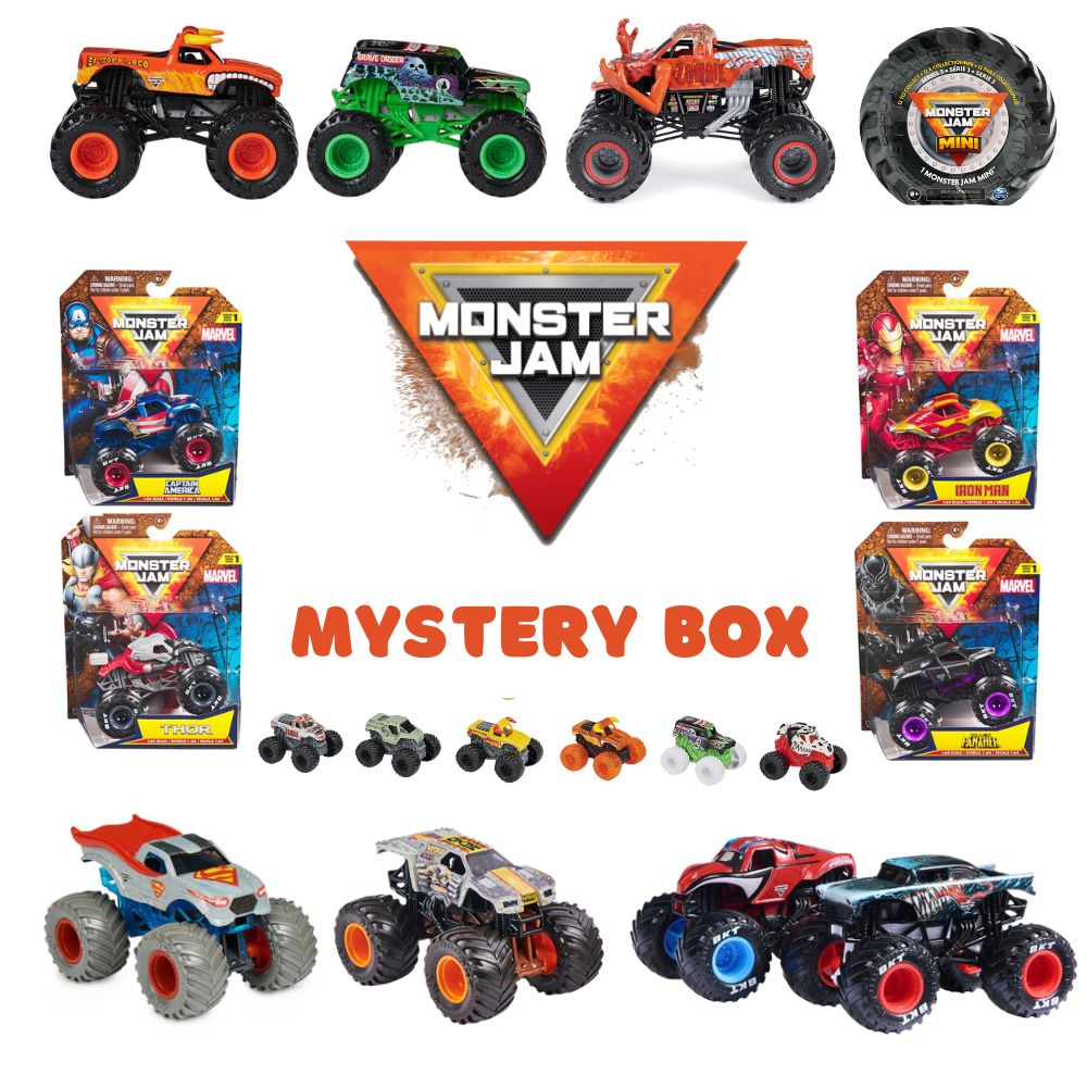 Monster Jam Superfan Mystery Bargain Bundle Box