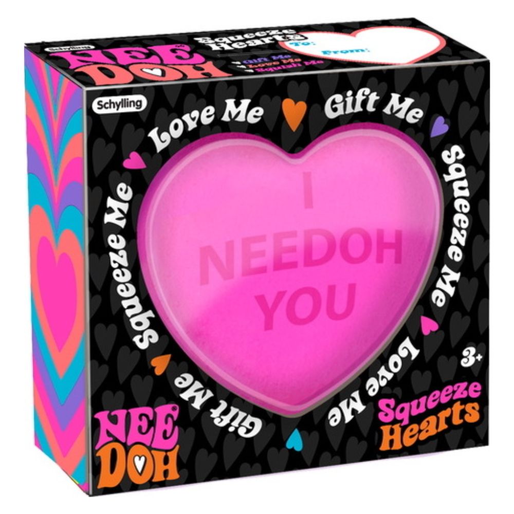 NeeDoh Squeeze Heart - Sensory Fidget ToySchylling Assortment