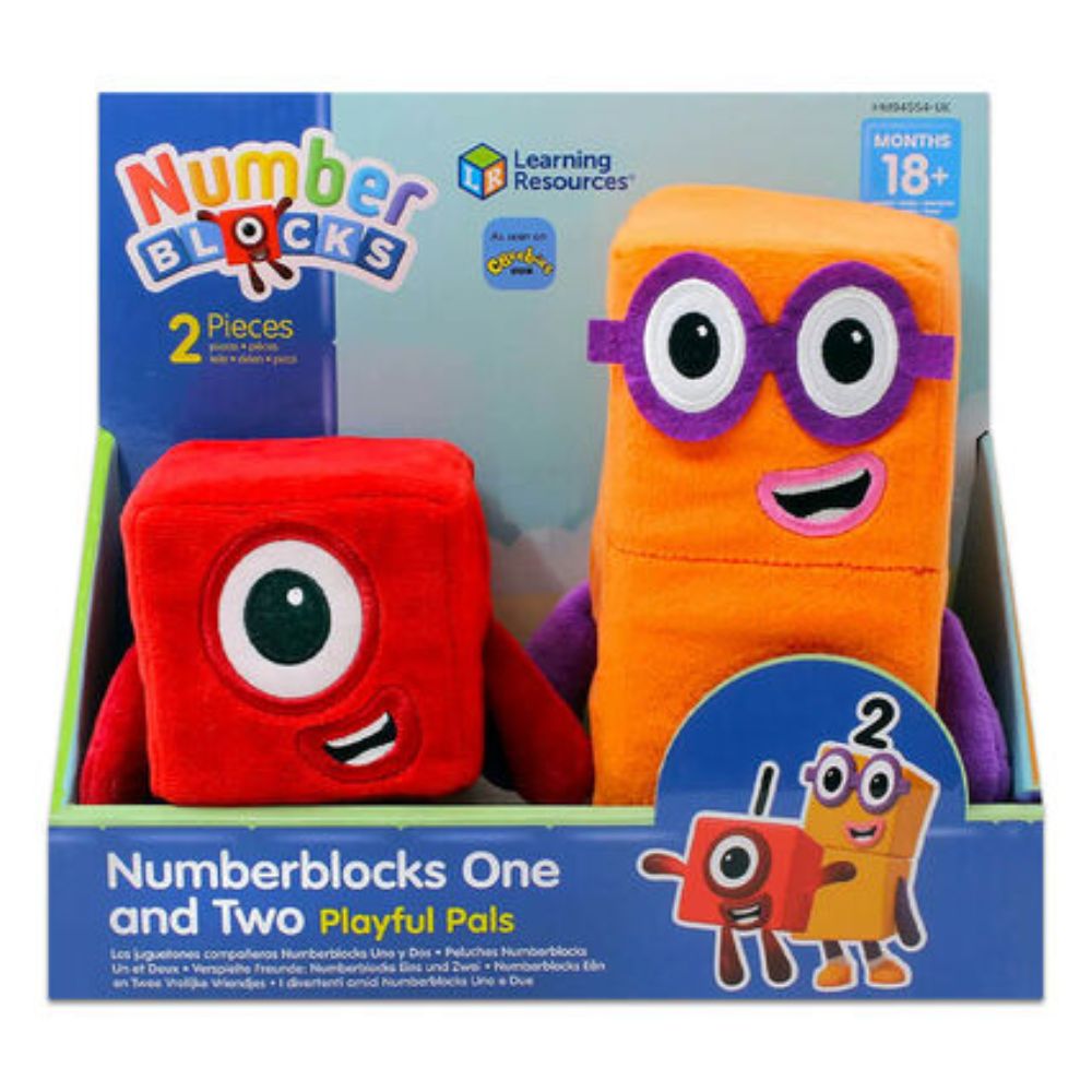 Numberblocks One and Two Plush Toys: Pack of 2