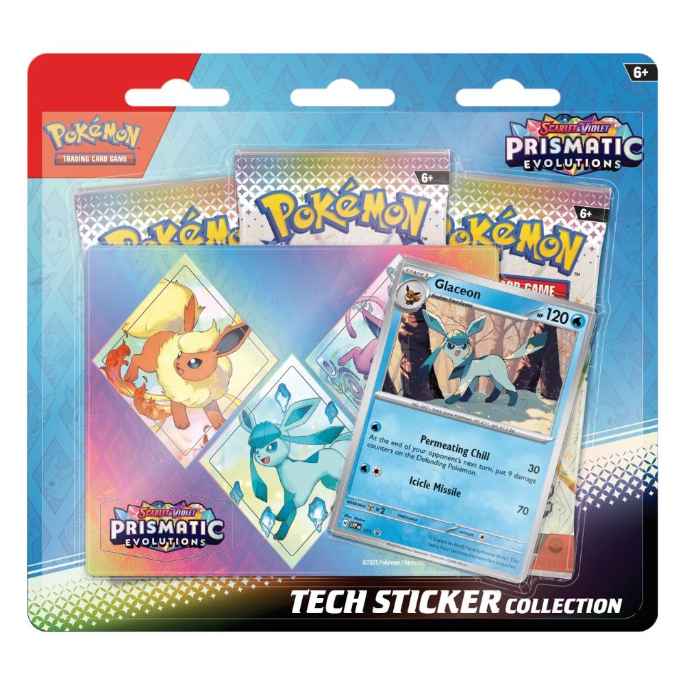 Pokemon Trading Card Game: Scarlet & Violet 8.5 – Prismatic Evolution - Tech Sticker Collection