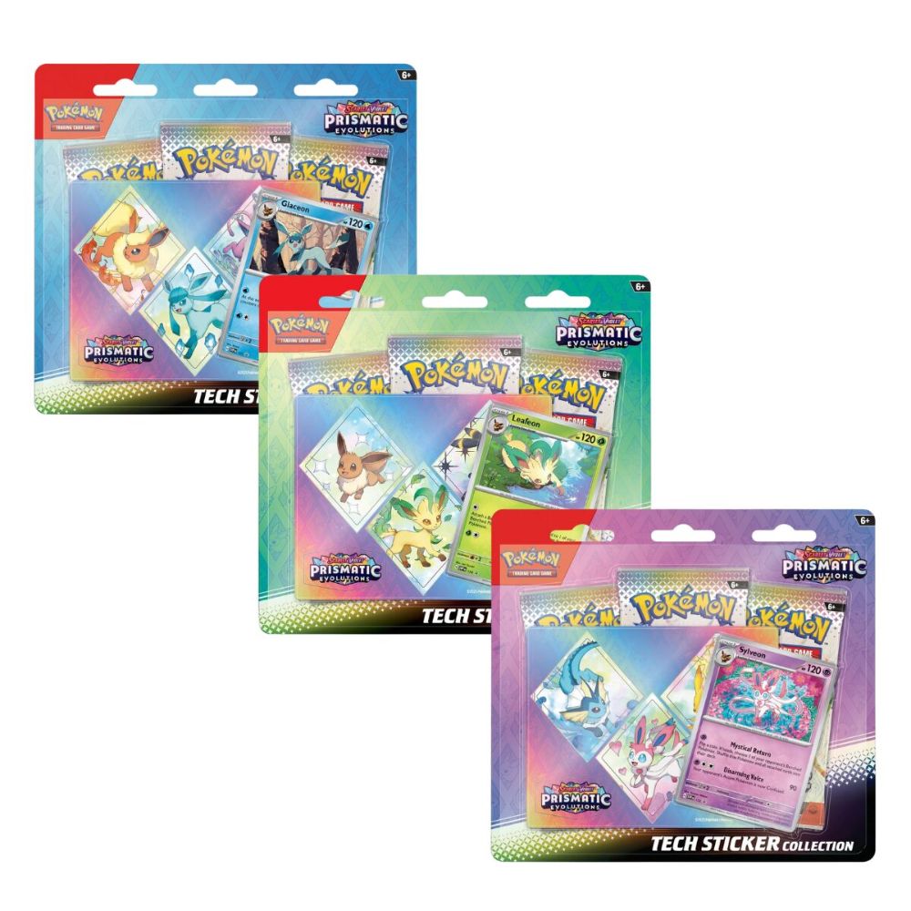 Pokemon Trading Card Game: Scarlet & Violet 8.5 – Prismatic Evolution - Tech Sticker Collection