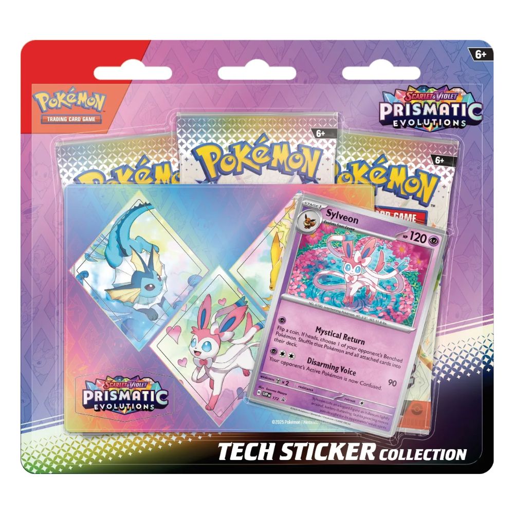 Pokemon Trading Card Game: Scarlet & Violet 8.5 – Prismatic Evolution - Tech Sticker Collection