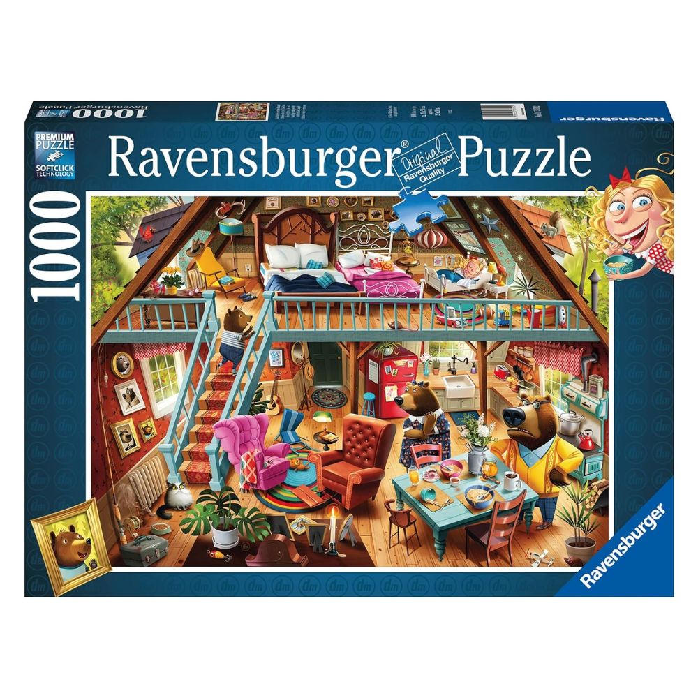 Ravensburger Jigsaw Puzzle Goldilocks Gets Caught! 1000 Pieces Puzzle