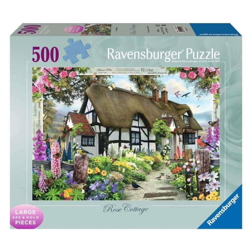 Ravensburger Rose Cottage 500 Piece Jigsaw Puzzle for Adults and Kids Age 10 Years Up