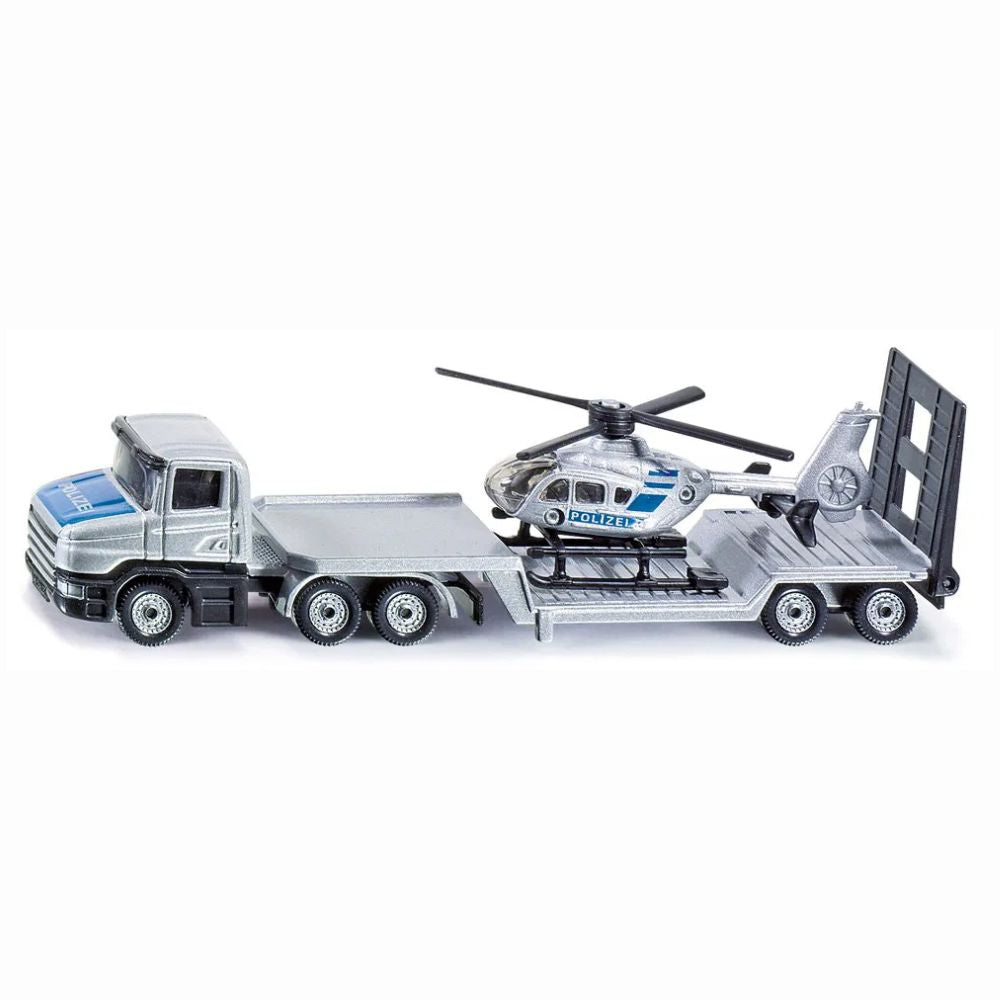 Siku 1610 Police Low Loader With Helicopter