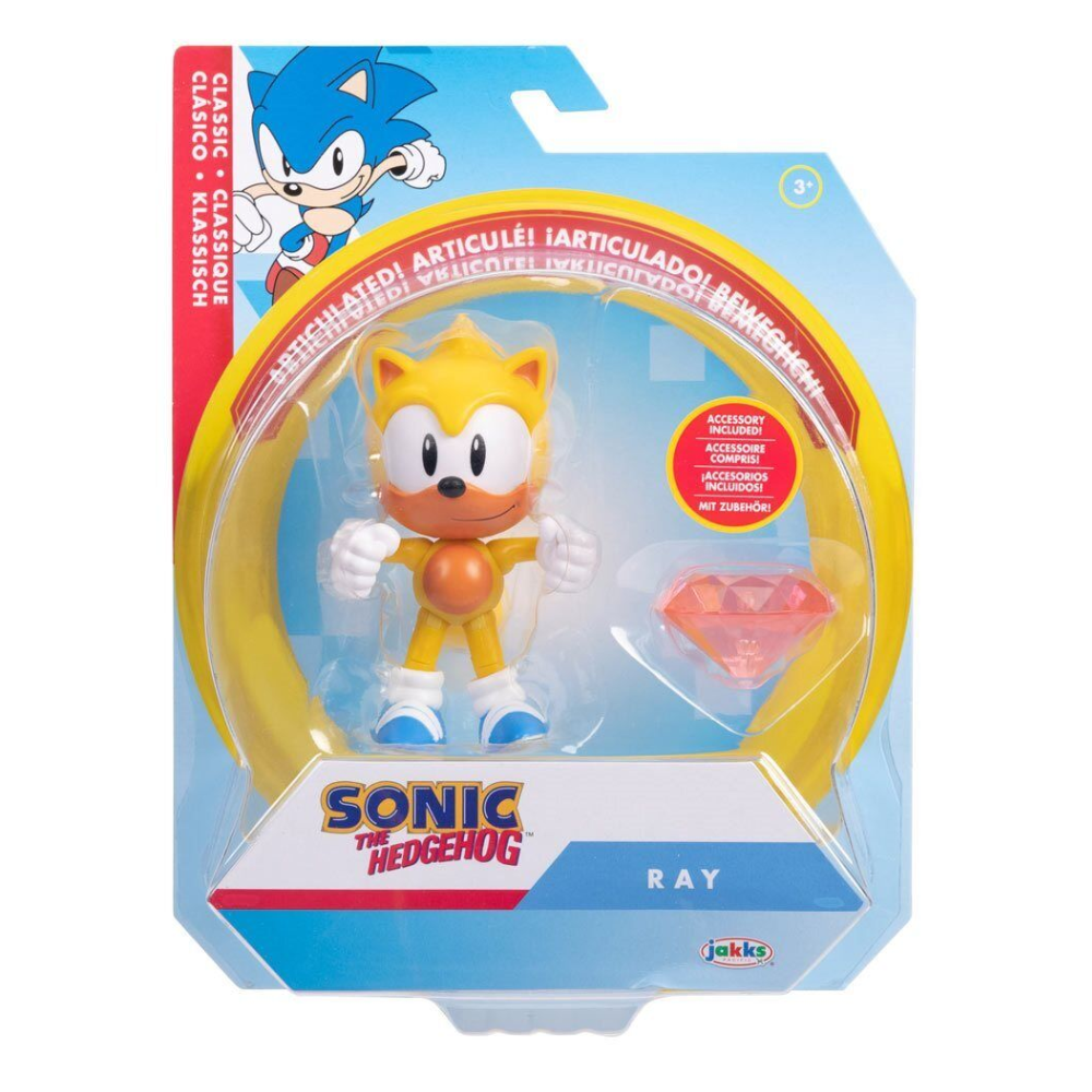 Sonic the Hedgehog Classic Ray 10cm Articulated Figure