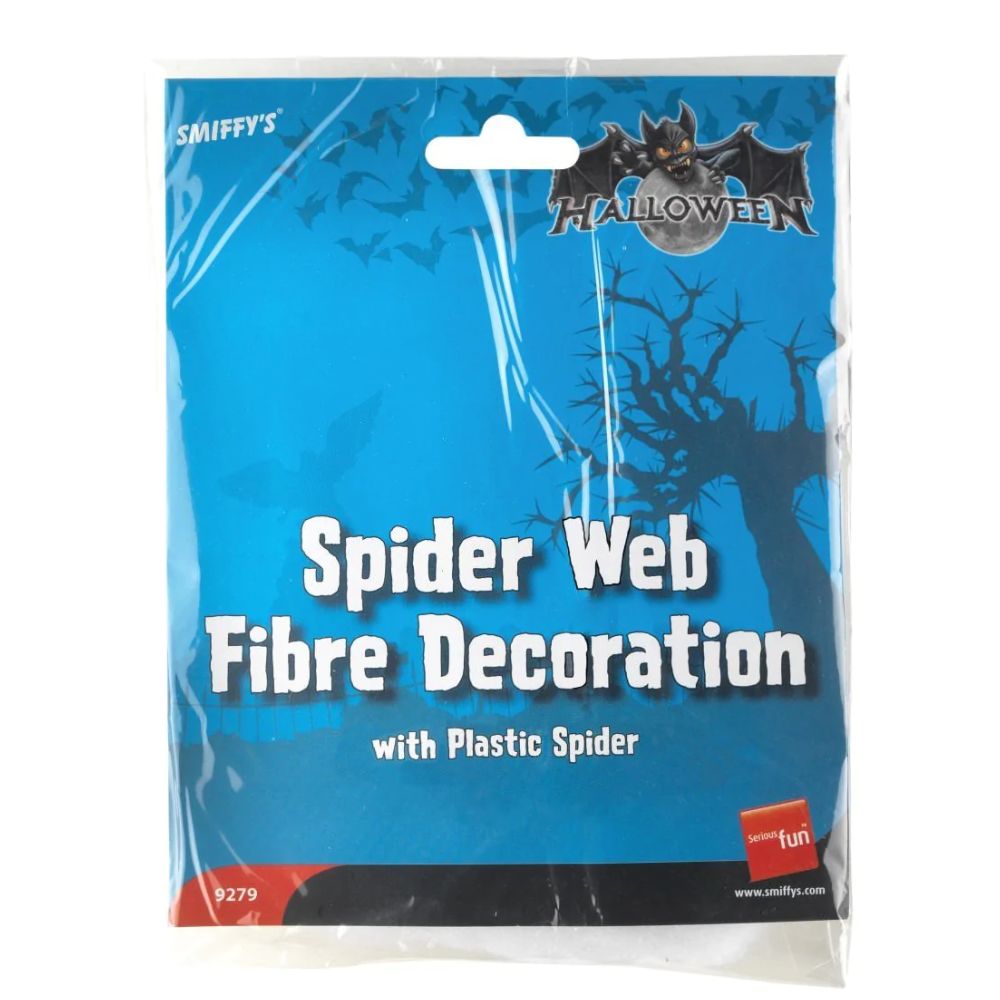 Spider Web Fibre Decoration White