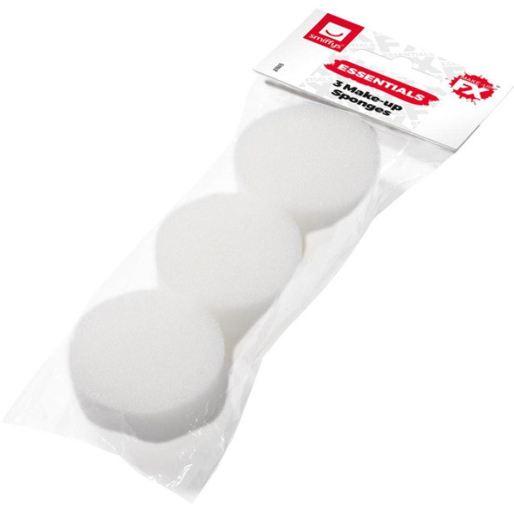 Pack of 3 Fancy Dress Make Up Sponges Face Paint Sponge Set by Smiffys