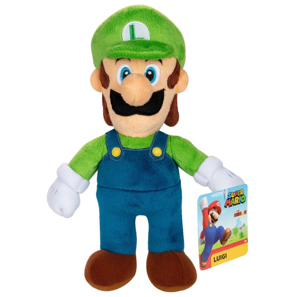 Super Mario 9" Plush - Luigi