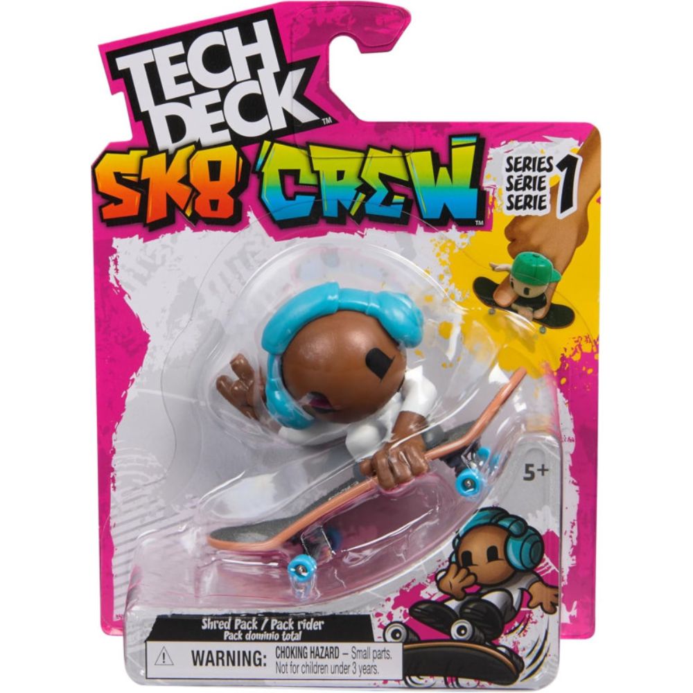 Tech Deck Sk8 Crew Exclusive Fingerboard with Figure (Styles May Vary)