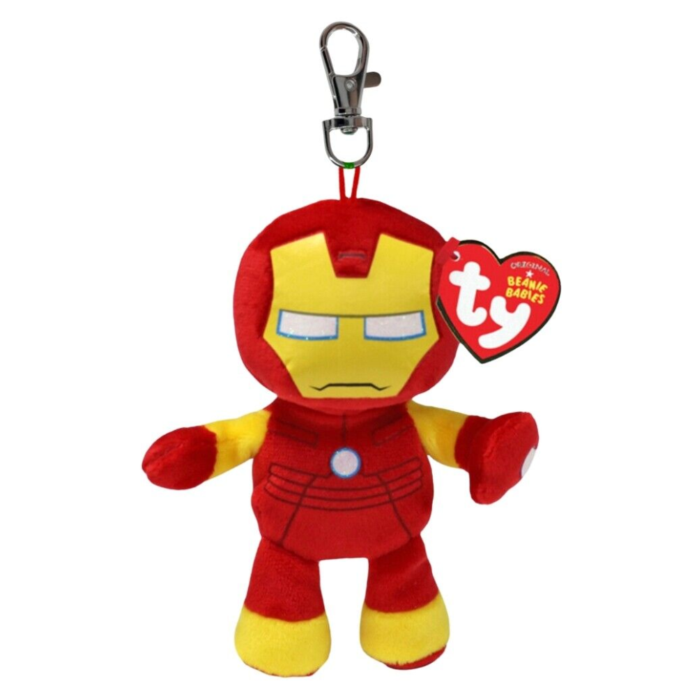 Ty Beanie Babies Marvel Clips Iron Man