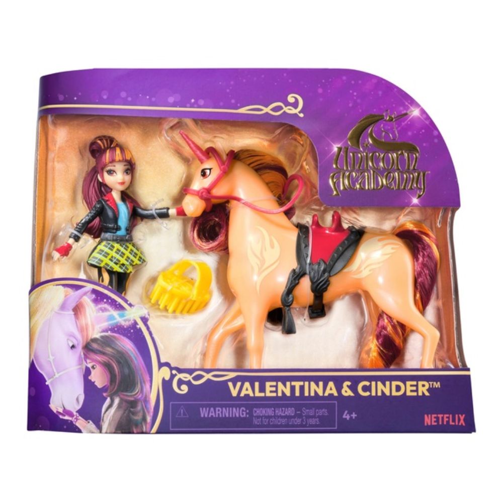 Unicorn Academy Valentina & Cinder Playset