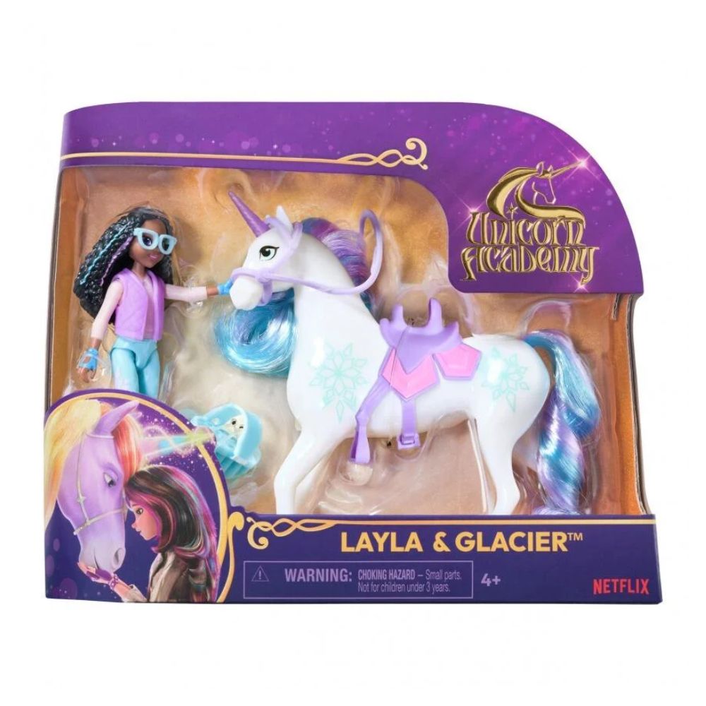 Unicorn Academy Layla & Glacier Playset