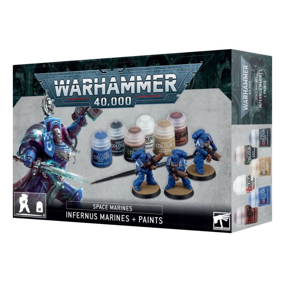 Warhammer 40000 SPACE MARINES: Infernus Marines And Paint Set