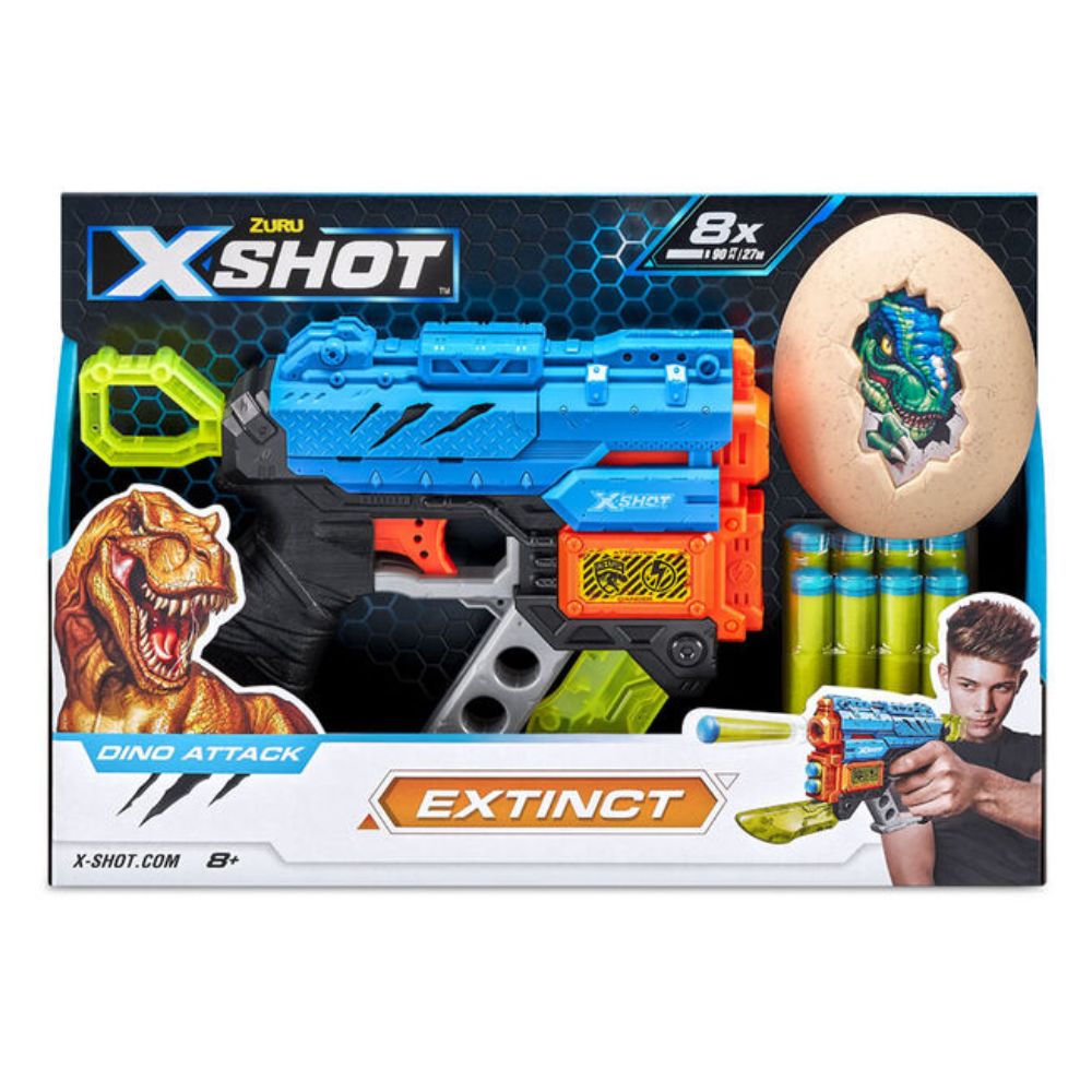 X-Shot Dino Attack Extinct Blaster (8 Darts, 1 Egg)