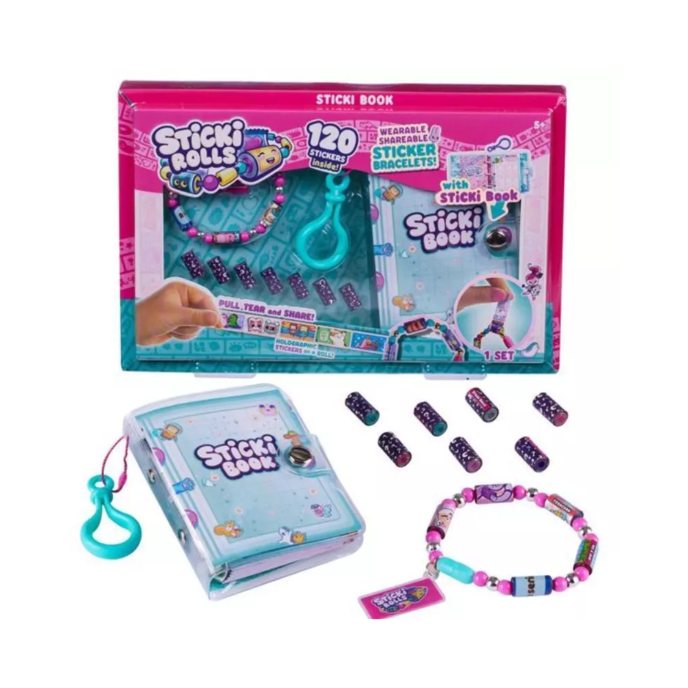 Sticki Rolls Sticki Book Wearable Sticker Bracelets